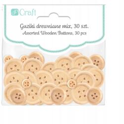 DpCraft Fa Dekorációs Gombok 30db Craft CEGU-016 (CEGU-016)