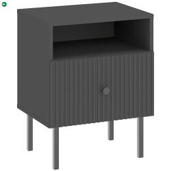 INTERMEBLE Éjjeliszekrény fekete színben - VIENA