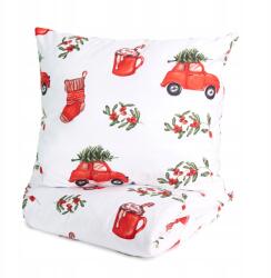 Homla Karácsonyi ágynemű Idyllic mikroszálas piros autós karácsonyfa 220x200 Homla (222873)