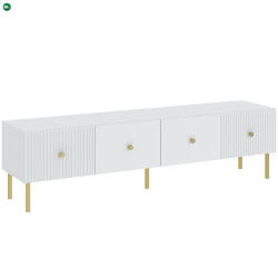 INTERMEBLE Tv Állvány Fehér Színben. VIENA LOWBOARD 180 cm