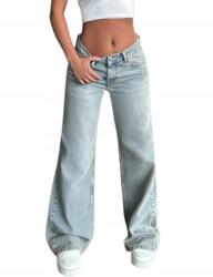 Shein Világos Farmernadrág, kék, Size 36, 100% pamut