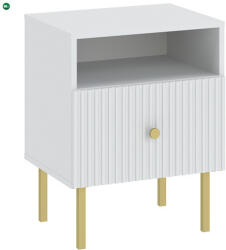 INTERMEBLE Éjjeliszekrény Fehér Színben. VIENA