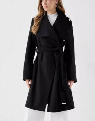  Fekete Klasszikus Kabát Gombos Öv Coast 38-AS