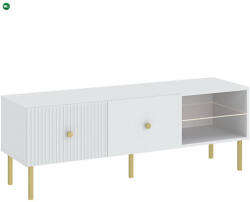INTERMEBLE Tv Állvány Fehér Színben. VIENA LOWBOARD 135 cm