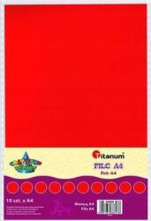 Titanium Dekorációs Filc A4 Piros Titanum 1db (5907437686478)