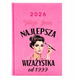 FunnyCase Naptár A5 2026 Rózsaszín Személyre szabott A Legjobb Sminkes *Dátum* (Kalendarz Najlepsza Wizażystka Różowy)