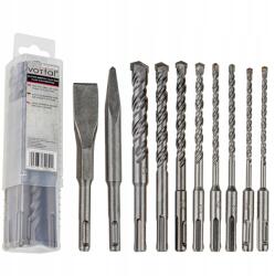 Vorfal Véső És Fúró Készlet Sds Plus 10 Db-os Fúrószár (V06045)