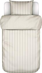 Marc O'Polo Lenjerie de pat Classic Stripe 135 x 200 cm bej și crem cu față de pernă 80 x 80 cm închidere cu fermoar (101816-170-01) Lenjerie de pat