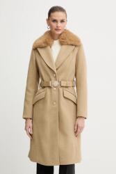 GUESS kabát gyapjú keverékből NEW PATRICE bézs, W5BL25 W2672 - bézs XXL - answear - 102 990 Ft