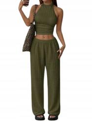 SHEEGO Shein Zöld Női Nyitott Hátú Alkalmi Felső 38 1EH