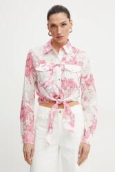 GUESS ing ADELAIDE női, galléros, fehér, regular, W5GH03 WH4K2 - fehér L