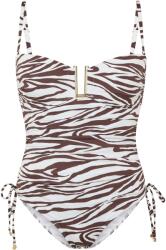 Biba Бански костюм Biba Women's Bandeau Swimsuit - Zebra Print