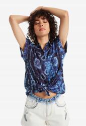 Desigual sötétkék rövid ujjú ing, Size XS, viszkóz (330156)