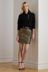 Lauren Ralph Lauren szoknya pamutkeverékből fekete, mini, ceruza fazonú, 200979907 - fekete 36