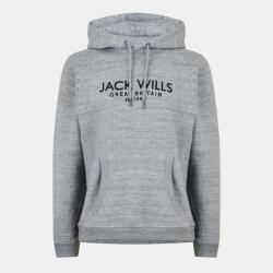 Jack Wills Мъжки суичър Jack Wills Batsford Logo Hoodie Mens - Grey Marl