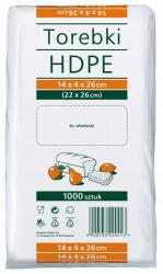 HDPE Sarantis multifunkciós Hdpe kézitáska - 14x4x26 1000db