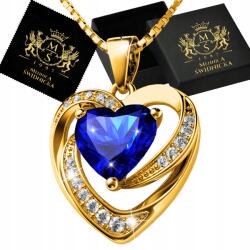 Mennica Świdnicka Nyaklánc Arany Ezüst 925 Lánc Szív medállal Női Ajándék