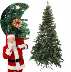 Home Design Mesterséges Karácsonyfa Tobozokkal Karácsonyi 220 CM X 120 CM Lucfenyő Állvány (CHOINKA6)