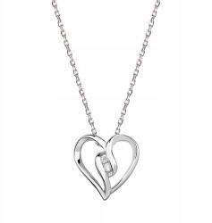 Sentiell Ezüst nyaklánc pr. 925 szív strasszok Valentin Nap (Z1179N)