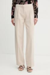 Marciano by Guess nadrág BESSY bézs, magas derekú egyenes, 5BGB05 7346A - bézs 38