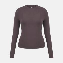 Slazenger Тениска Slazenger Women's Slaz Ess Cotton Slim Fit Long Sleeve T-Shirt - Chocolate