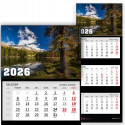  Háromrészes Naptár 2026 Fali Dekoratív Stílus Divatos Irodai Ajándék (KALENDARZ STYL MODNY BIUROWY 2026 TRÓJDZIELNY)