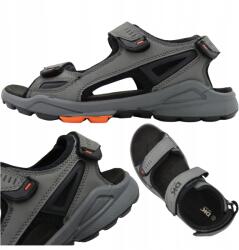 DK Férfi Szandál Kényelmes Könnyű Nyárra Dk 8137 Gray/orange Méret 44 (8137GRAY/ORANGE)