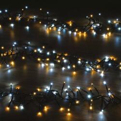 ProGarden Waterfall-Vízesés fényjáték 1410 LED-es BOA fényfüzér, kültéri-beltéri hálózati, időzíthető 6/18 órás, Hideg-Meleg fehér, 20m, IP44 (AX8563230)