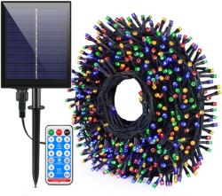 ProGarden 11, 2 m-es 560 LED-es BOA fényfüzér, hybrid tölthető-napelemes, színes RGB, 8 világítási mód, időzíthető, távvezérlővel (AEX100220)