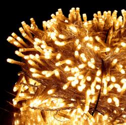 ProGarden 1000 LED-es BOA fényfüzér, kültéri-beltéri hálózati, 8 világítási móddal, átlátszó vezetékes, extra meleg fehér, 20 m, IP44 (AX8560440)