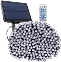 ProGarden 16 m-es 800 LED-es BOA fényfüzér, hybrid tölthető-napelemes, hideg fehér, 8 világítási mód, időzíthető, távvezérlővel (AEX100030)