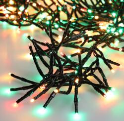 ProGarden 200 LED-es kültéri-beltéri elemes dekor fényfüzér, 8 világítási móddal, IP44, Piros-zöld-sárga Ledekkel, 4 m, IP44 (AX8417760)