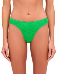 SUNDEK High-leg brief in embossed fabric bikini bottom - Green (Guava)