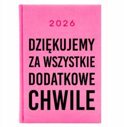 FunnyCase Naptár 2026 Rózsaszín Ajándék Tanárnak Köszönetnyilvánítás Tanárnak (Kalendarz Różowy Na 2026 Dla Nauczyciela)