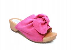 Marcus flip-flop papucs Marcus velúr bőr rózsaszín, újdonság 2025 (kla-157)