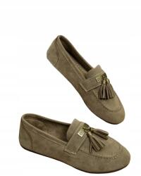 Shein Női Bebújós Papucs Szürke Rojtokkal 41 1EJ (sx25022400218993943)