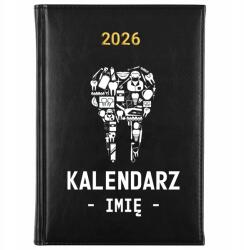 FunnyCase Könyvnaptár 2026 Naptár *név* Fekete Határidőnapló Ajándék Minták (Kalendarz Czarny KALENDARZ *IMIĘ*)