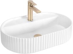 Rea Marcela, pultra szerelhető mosdó 600x370x135 mm, fényes fehér, REA-U4002 (REA-U4002)