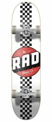 Rad Board Co RAD Checker Stripe Komplett Gördeszka - 7.75" - Fehér 7, 75 fehér|fekete