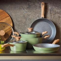 Tognana Sage Stone tapadásmentes indukciós edénykészlet, 8 db-os, zöld - 155483 (155483)