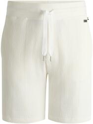 Boss Поларени къси панталони Boss Men's BW Structure Fleece Shorts - White 101