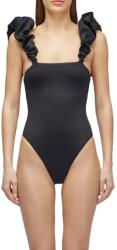 SUNDEK Бански костюм Sundek One piece with ruffles swimsuit - Black (Black)