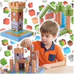  Mágneses építőkockák Montessori Pixel építőelemek 2cm-es mágnesekkel (KLOCKI MAGNETYCZNE KONSTRUKCYJNE)