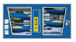S&R Csavarhúzó Sl 5, 5 Sl 6, 5 PH1 PH2 Teszter 5 Db (5906358184766)