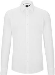 HUGO BOSS Риза с дълъг ръкав Boss Men's P Hank Kent Long Sleeve Oxford Shirt - White - sportihobi - 123,20 лв