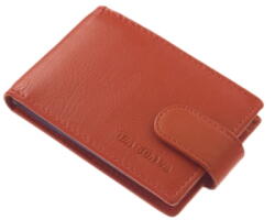 La Scala piros patentos fekvő bőr kártyatartó ad30809/t