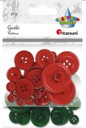 Titanum Dekorációs Gombok 30G Piros Zöld Titanum (623265)