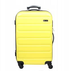 Słoń Torbalski Közepes keménységű bőrönd Słoń Torbalski 64 cm sárga erős tartós kemény Abs (04-0511O-06)