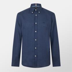 HUGO BOSS Риза Boss Men's H Liam Black Long Sleeve Plain Shirt - Dark Blue 404