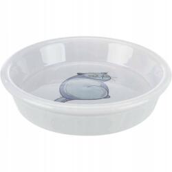 TRIXIE Macskatál, szürke, kerámia, 0, 25l/13cm, macska mintával (24652)